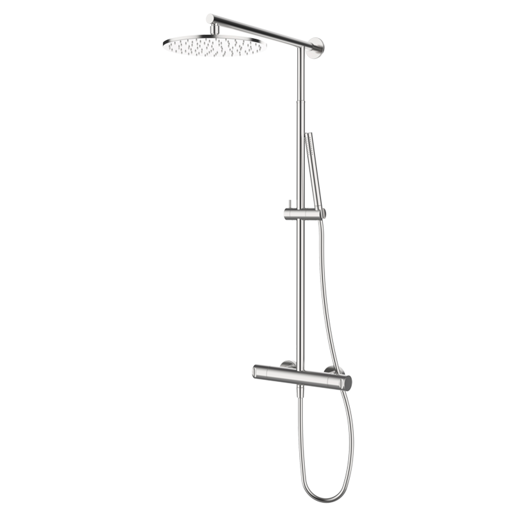 Takduschset Kelver Krom Matt med Termostat