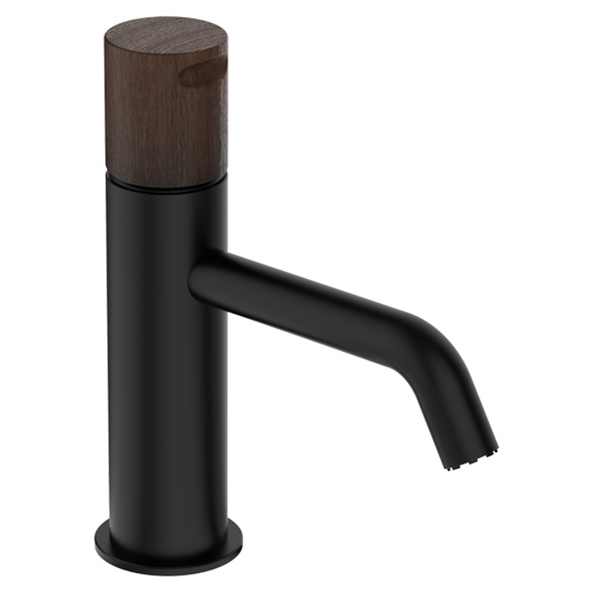 Tvättställsblandare Kelver Svart-Nogal Matt