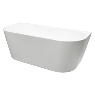 Badkar <strong>Fiore</strong>  Vit Blank 160 cm med Guld Pop-up Bottenventil