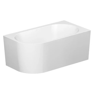 Veggnært Badekar <strong>Corselle</strong>  Hvit Blank 150 cm Høyre med Krom Click-Clack Bunnventil