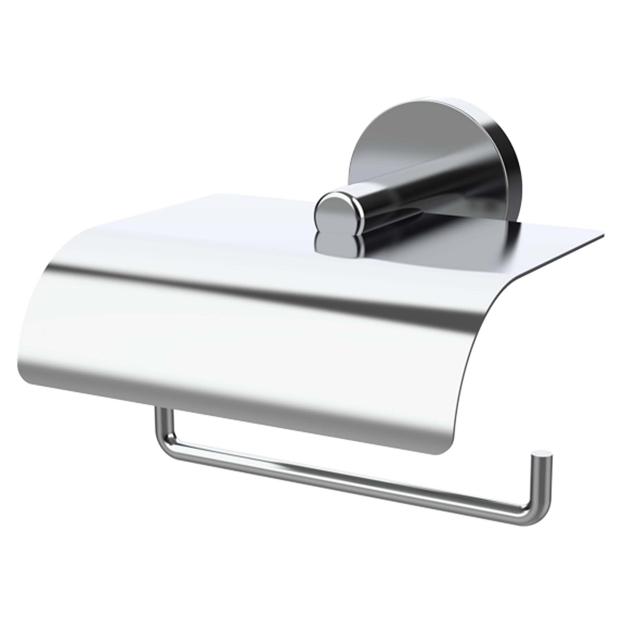 Toalettpappershållare med Lock Arven Krom Blank
