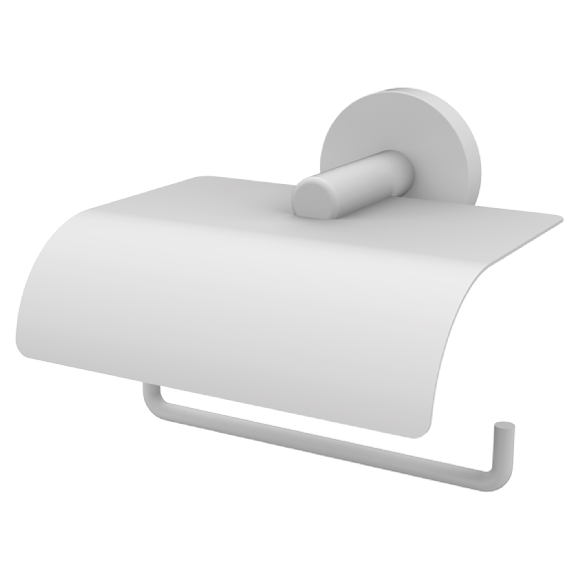 Toalettpappershållare med Lock Arven Vit Matt