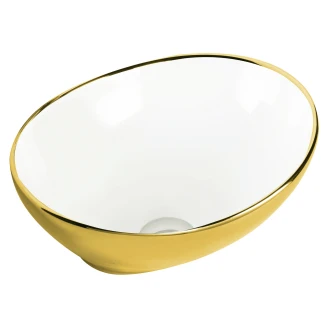 Tvättställ <strong>Nuvia</strong>  Guld Blank 42x34 cm
