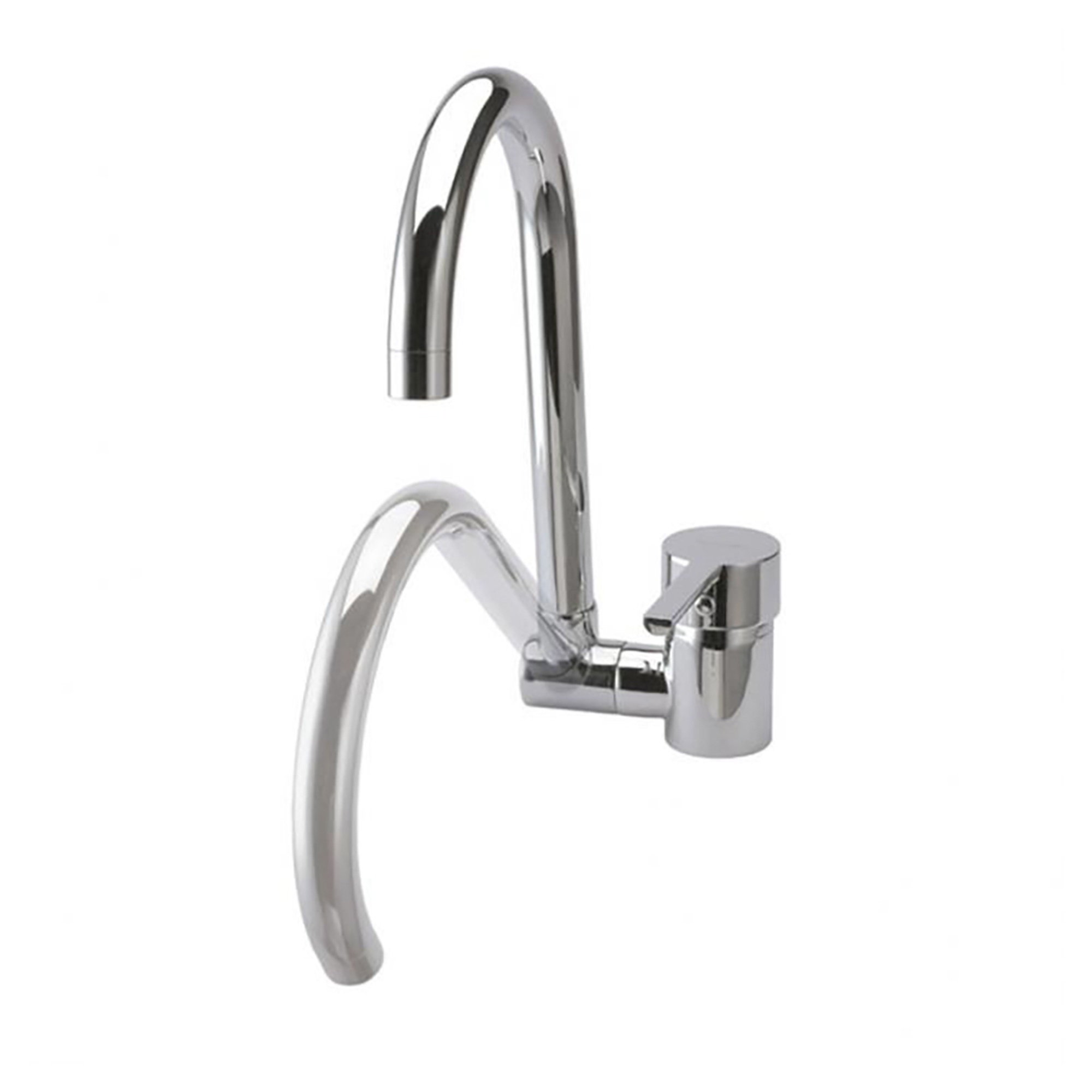 Köksblandare Kovren Krom Blank med Fällbar Pip