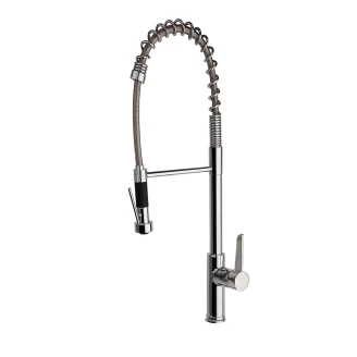Köksblandare <strong>Kelvo</strong>  Krom Blank med Utdragbar Slang 75 cm