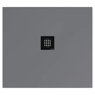 Gjutmarmor Duschkar <strong>Marcelle</strong>  100x90 cm Grå Matt