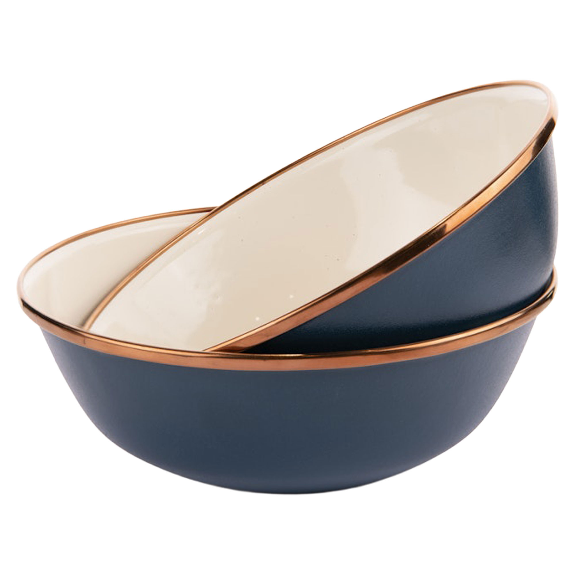 Barebones Set med Skål 2 st Ivra Indigoblå