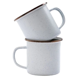 Barebones Set med Mugg 2 st <strong>Ivra</strong>  Äggskalsvit