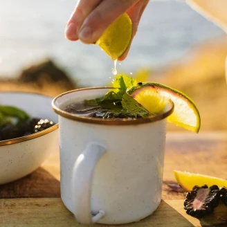 Barebones Set med Mugg 2 st <strong>Ivra</strong>  Äggskalsvit