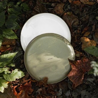 Barebones Set med Tallrik 2 st <strong>Ivra</strong>  Oliv