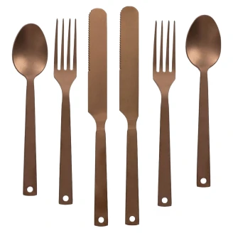 Barebones Bestickset med 6 Delar <strong>Ivra</strong>  Koppar