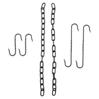 Barebones S-formade Krokset med Kedjor <strong>Cowboy</strong>  Svart