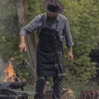 Barebones Förkläde <strong>Cowboy</strong>  Svart