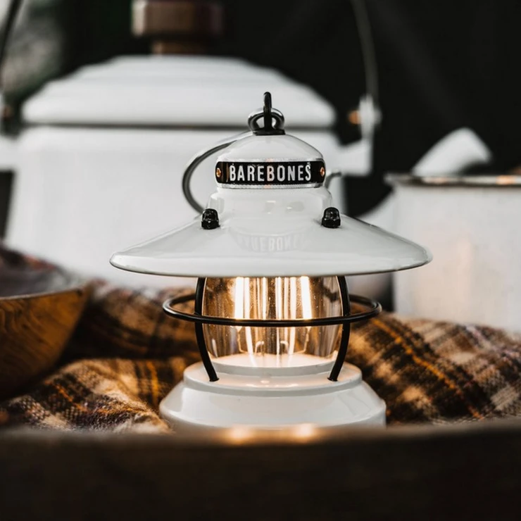 Barebones Mini Lanterne Edison Hvit