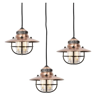 Barebones Hängande Lampa Trio <strong>Edison</strong>  Koppar