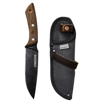Barebones Fältkniv med Hölster <strong>Woodsman</strong>  Svart