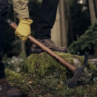 Barebones Pulaski-Yxa med Hölster <strong>Woodsman</strong>  Svart