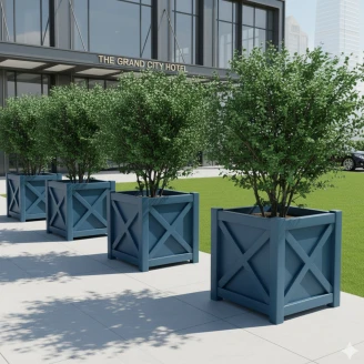 Utekruka Metall <strong>Berkley</strong>  Azurblå 60 cm