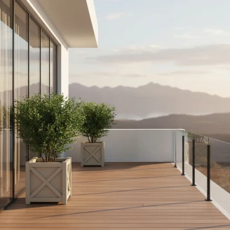 Utekruka Metall <strong>Berkley</strong>  Pebbelgrå 60 cm