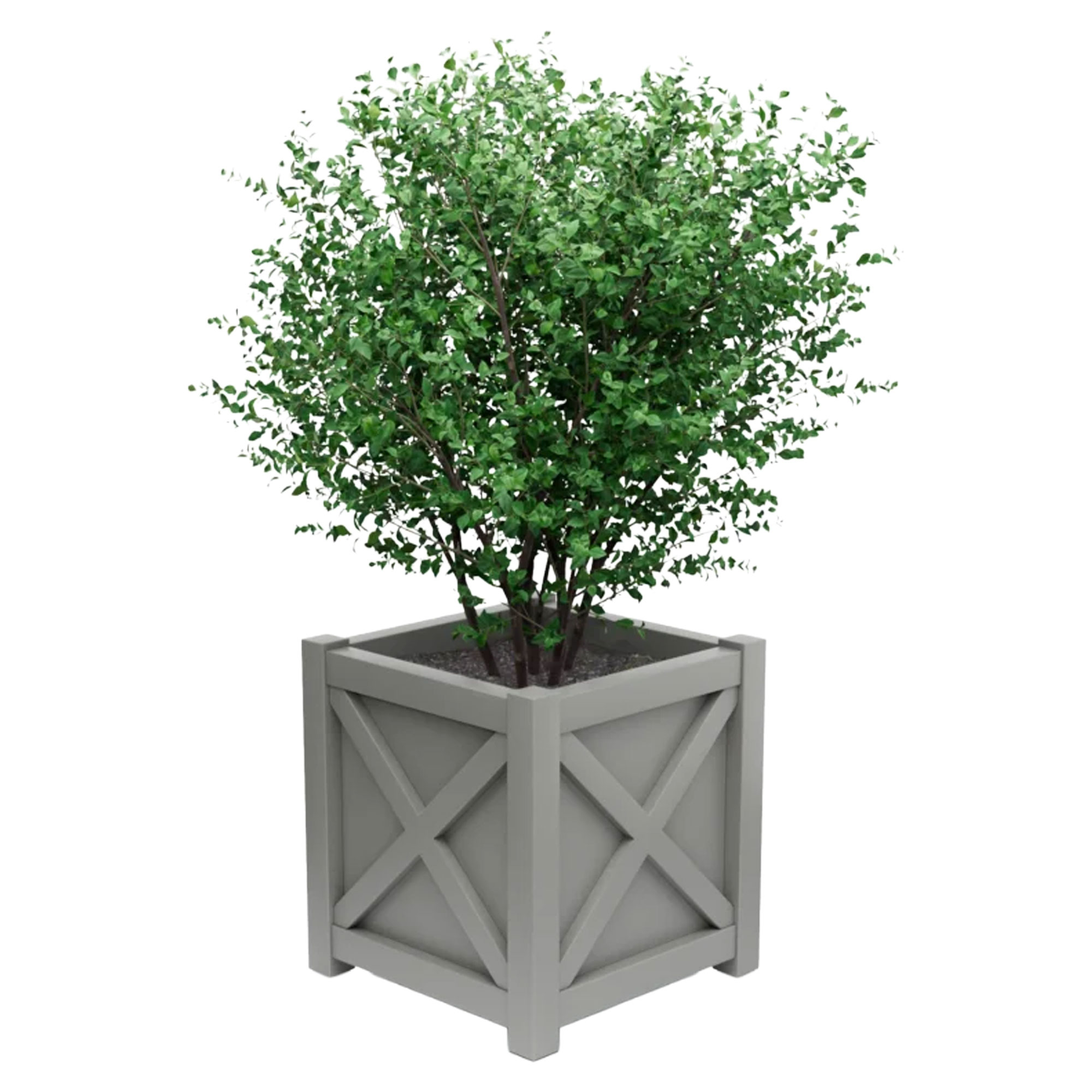 Utekruka Metall Berkley Dammgrå 75 cm