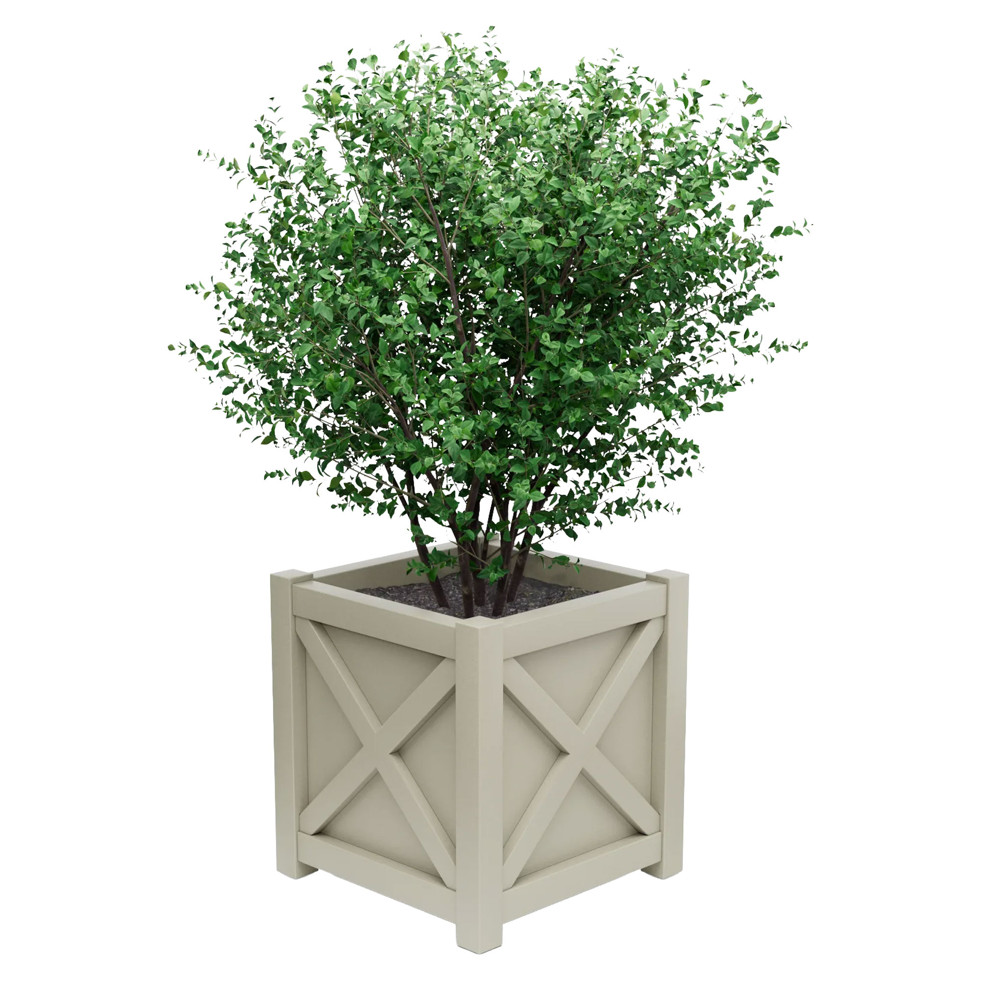 Utekruka Metall Berkley Pebbelgrå 75 cm