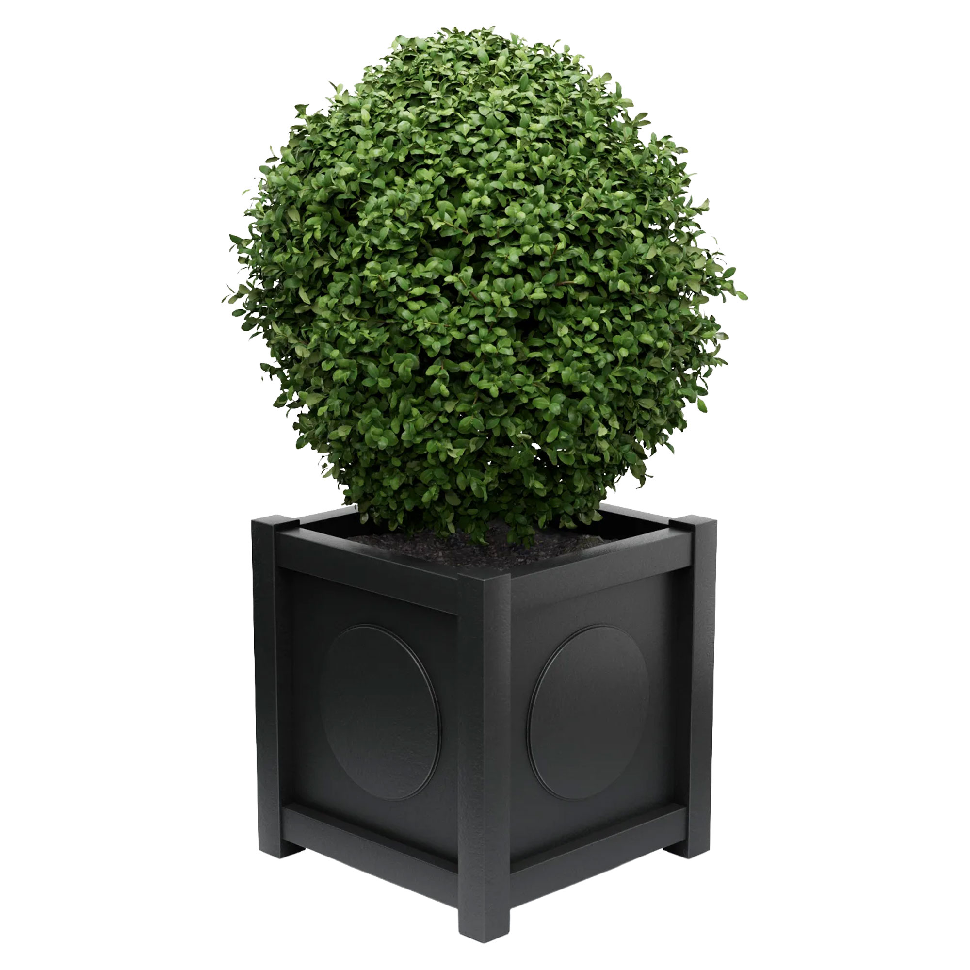 Utekruka Metall Marseille Svart 75 cm