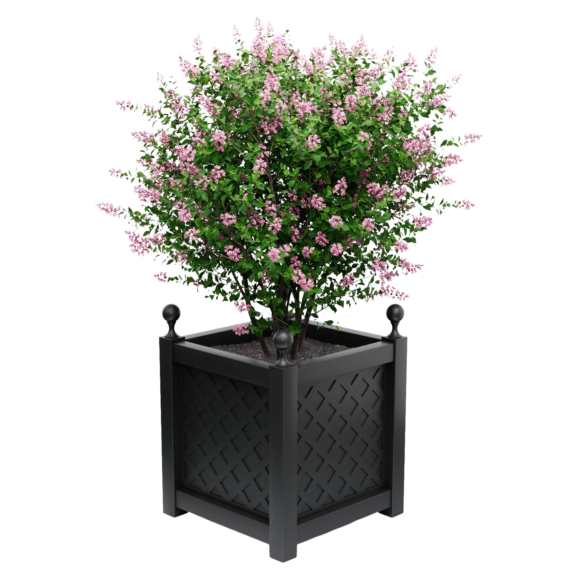 Utekruka Metall Bloomsbury Svart 60 cm med Dekorativa Kulor