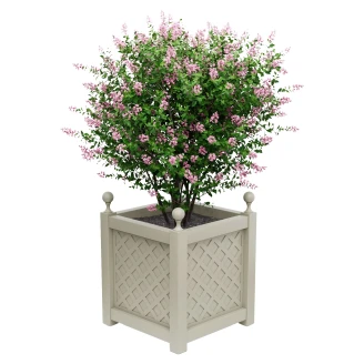 Utekruka Metall <strong>Bloomsbury</strong>  Pebbelgrå 60 cm med Dekorativa Kulor