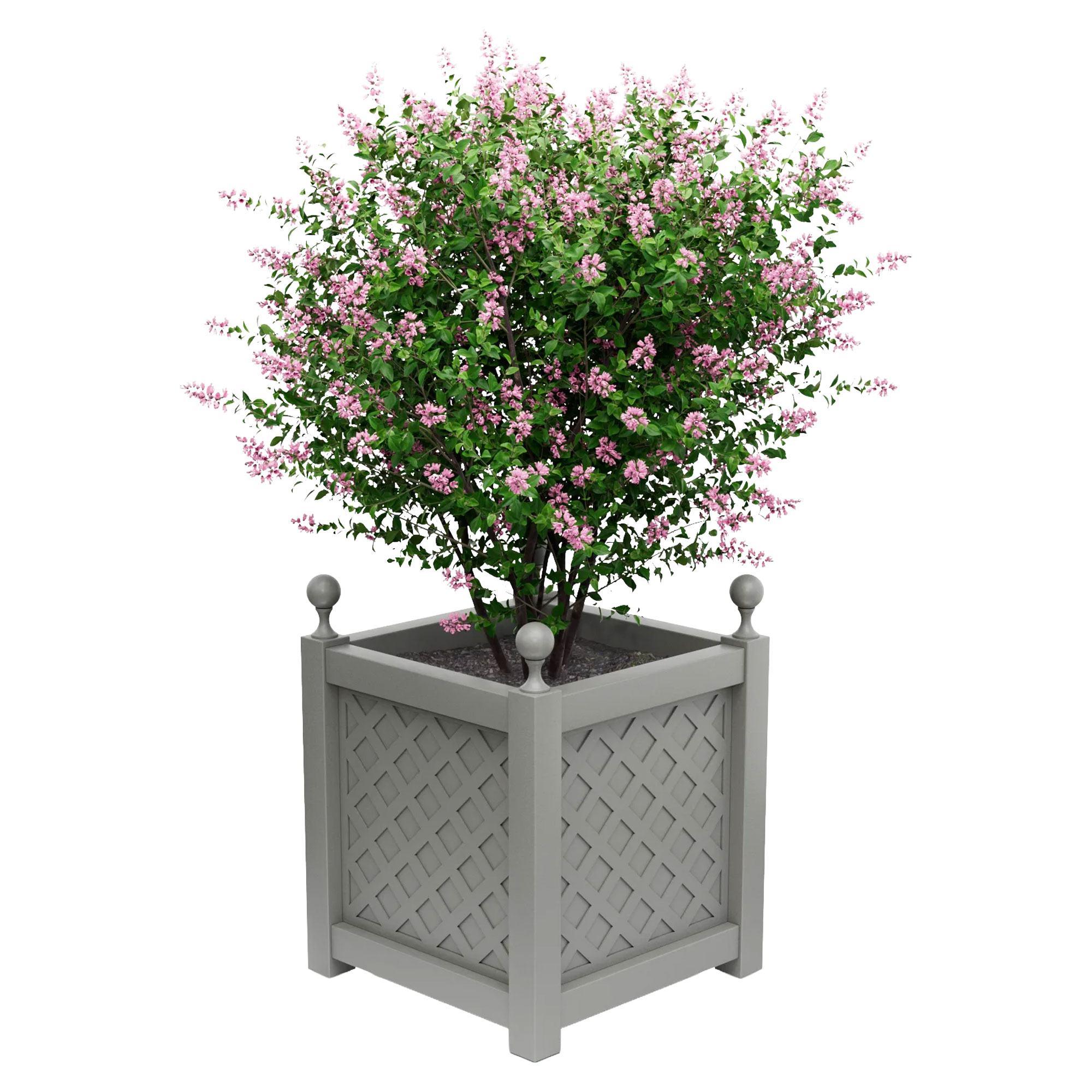 Utekruka Metall Bloomsbury Dammgrå 75 cm med Dekorativa Kulor