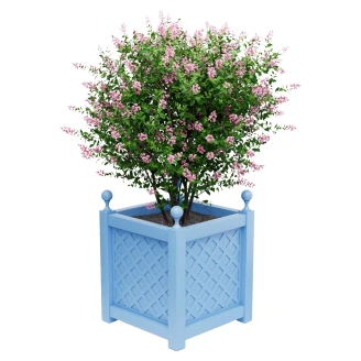 Utekruka Metall <strong>Bloomsbury</strong>  Pastellblå 75 cm med Dekorativa Kulor