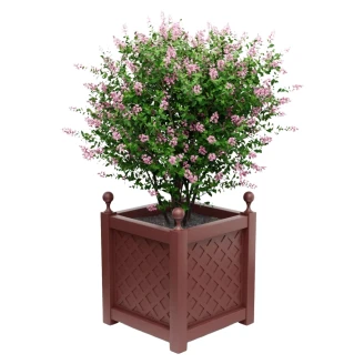 Utekruka Metall <strong>Bloomsbury</strong>  Rubinröd 75 cm med Dekorativa Kulor