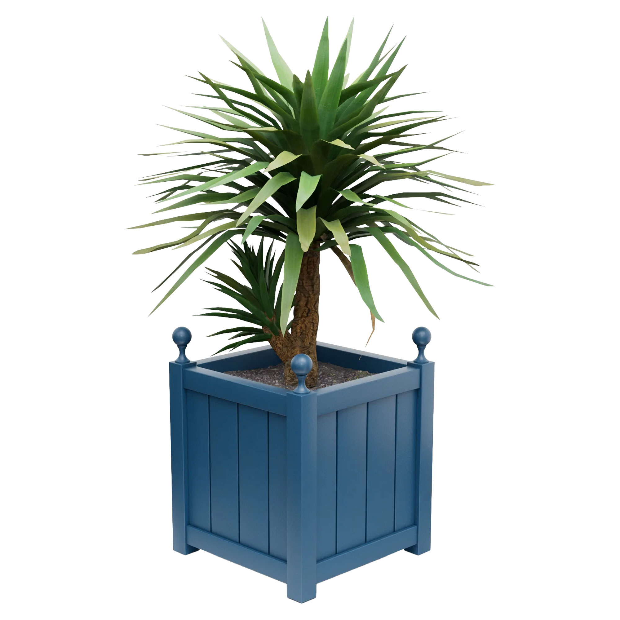 Utekruka Metall Edenbridge Azurblå 60 cm med Dekorativa Kulor