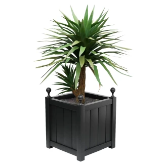 Utekruka Metall <strong>Edenbridge</strong>  Svart 60 cm med Dekorativa Kulor