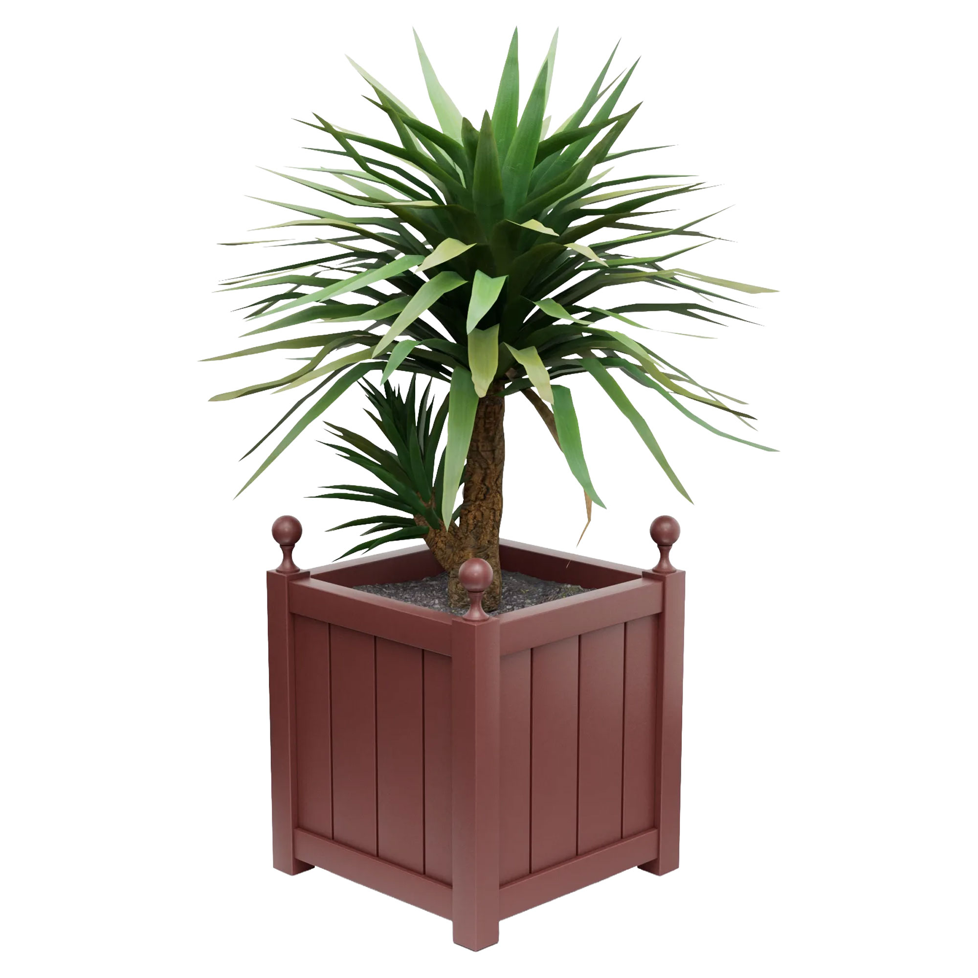 Utekruka Metall Edenbridge Rubinröd 60 cm med Dekorativa Kulor