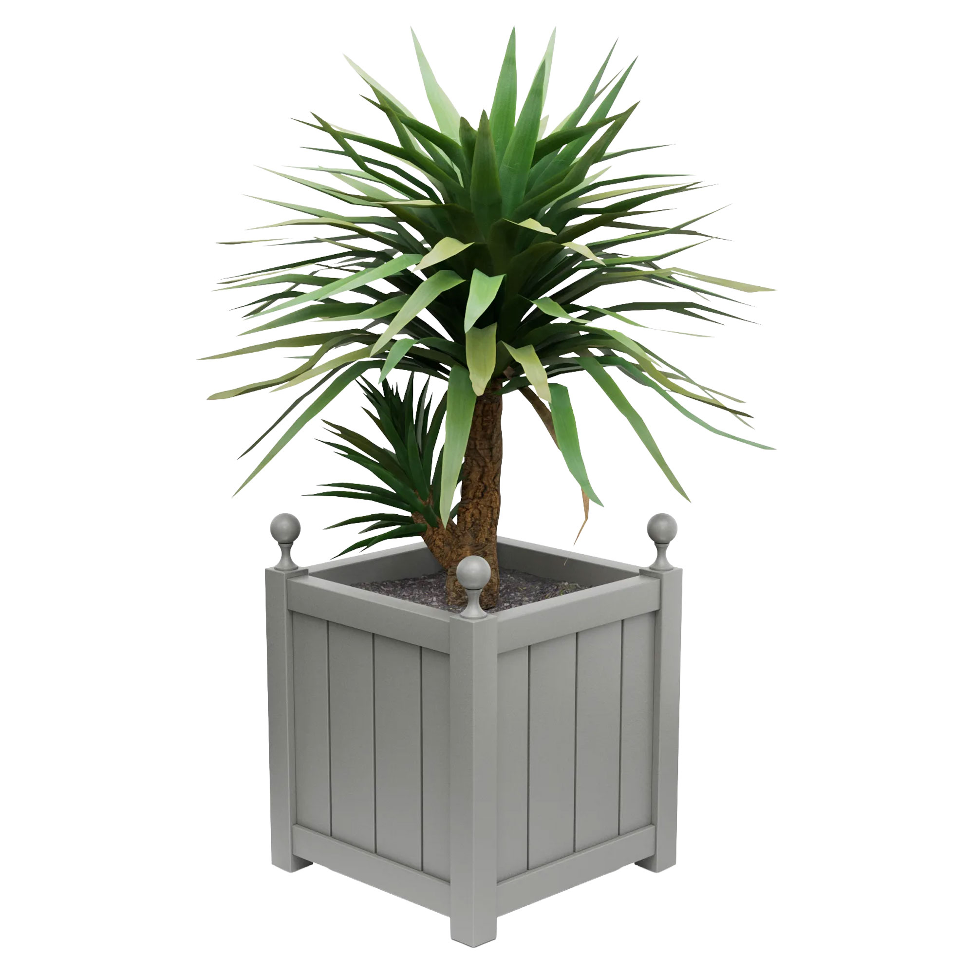 Utekruka Metall Edenbridge Dammgrå 75 cm med Dekorativa Kulor