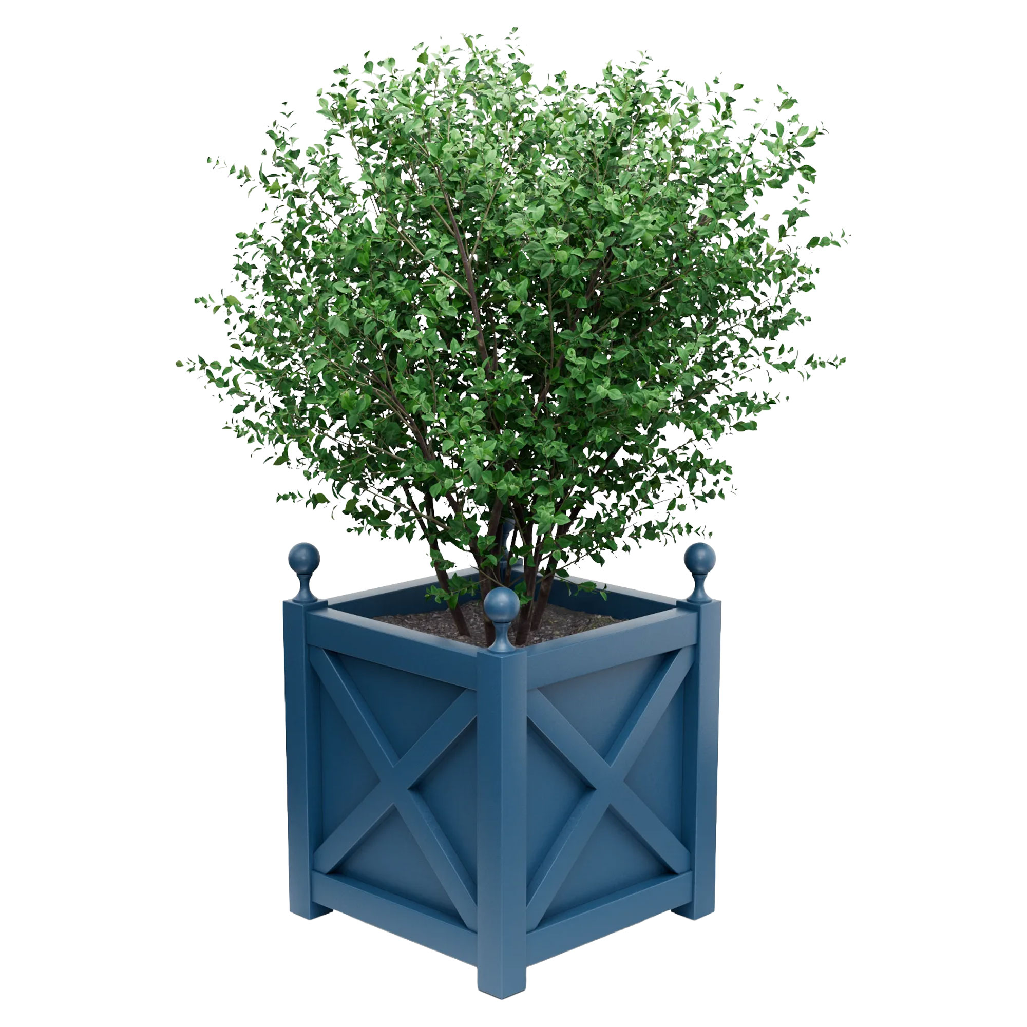 Utekruka Metall Berkley Azurblå 60 cm med Dekorativa Kulor