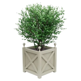 Utekruka Metall <strong>Berkley</strong>  Pebbelgrå 75 cm med Dekorativa Kulor