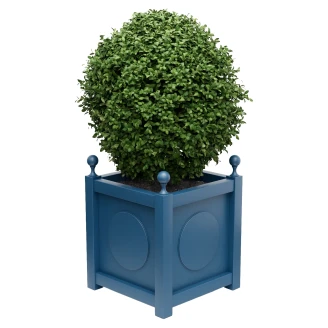 Utekruka Metall <strong>Marseille</strong>  Azurblå 60 cm med Dekorativa Kulor