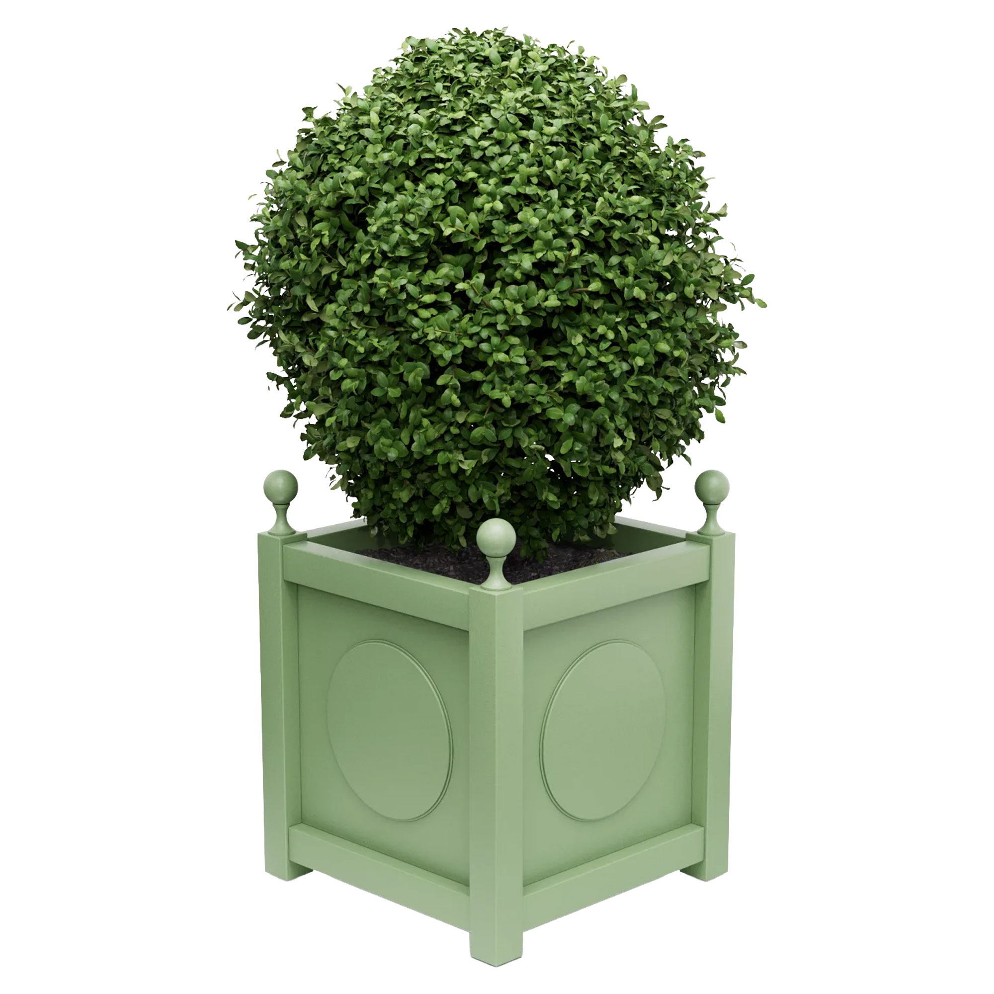 Utekruka Metall Marseille Ljusgrön 60 cm med Dekorativa Kulor