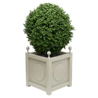 Utekruka Metall <strong>Marseille</strong>  Pebbelgrå 75 cm med Dekorativa Kulor