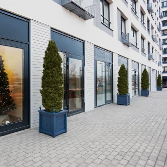 Utekruka Metall <strong>Bloomsbury</strong>  Azurblå 60 cm med Dekorativa Kulor & Överkant