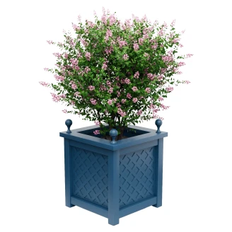 Utekruka Metall <strong>Bloomsbury</strong>  Azurblå 60 cm med Dekorativa Kulor & Överkant