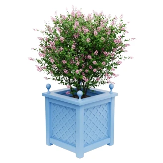 Utekruka Metall <strong>Bloomsbury</strong>  Pastellblå 75 cm med Dekorativa Kulor & Överkant