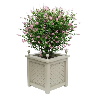 Utekruka Metall <strong>Bloomsbury</strong>  Pebbelgrå 75 cm med Dekorativa Kulor & Överkant