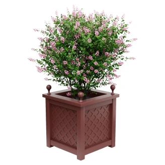 Utekruka Metall <strong>Bloomsbury</strong>  Rubinröd 75 cm med Dekorativa Kulor & Överkant