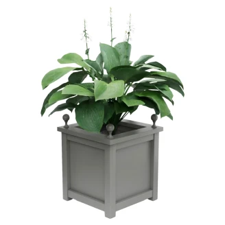 Utekruka Metall <strong>Elmsford</strong>  Dammgrå 60 cm med Dekorativa Kulor & Överkant