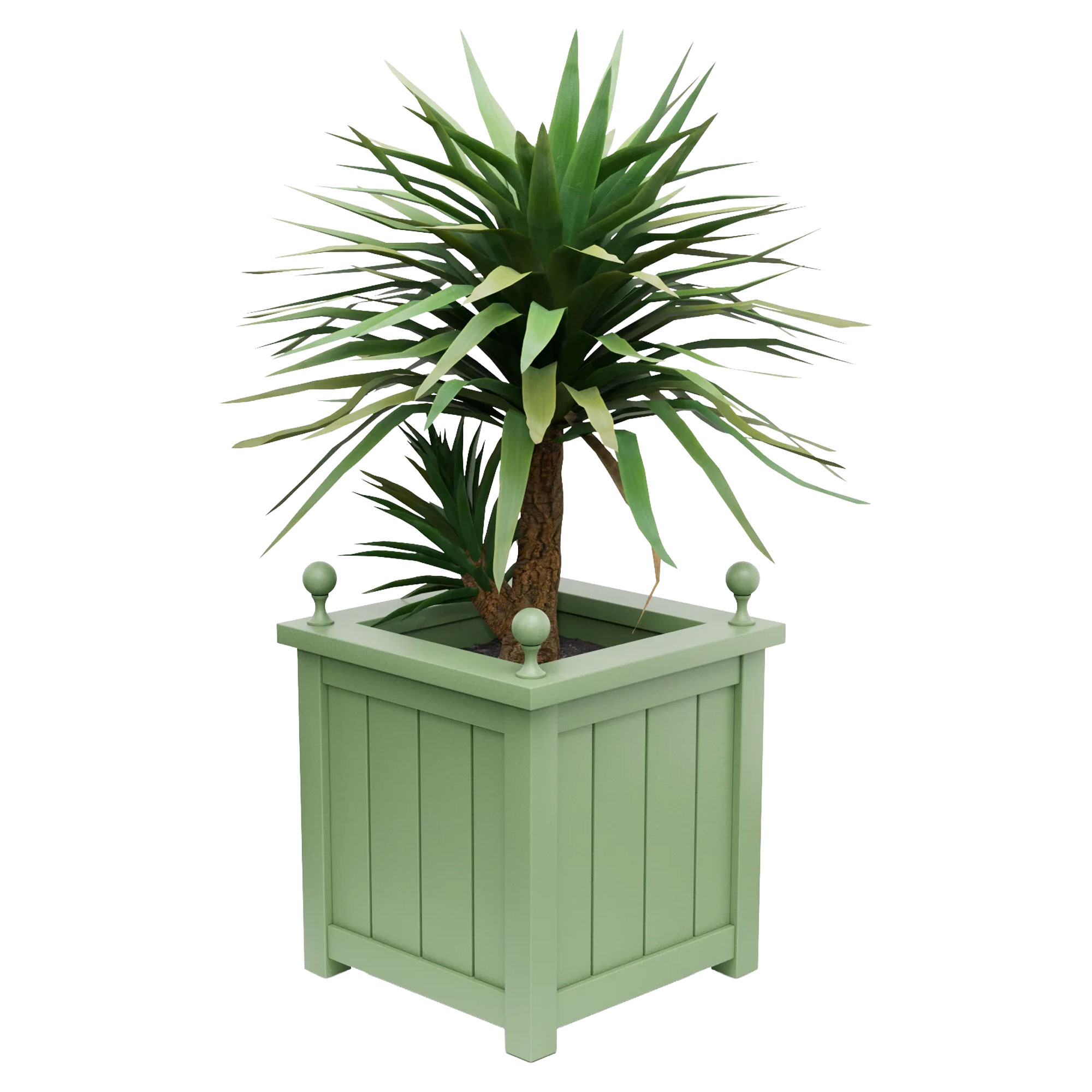 Utekruka Metall Edenbridge Ljusgrön 60 cm med Dekorativa Kulor & Överkant