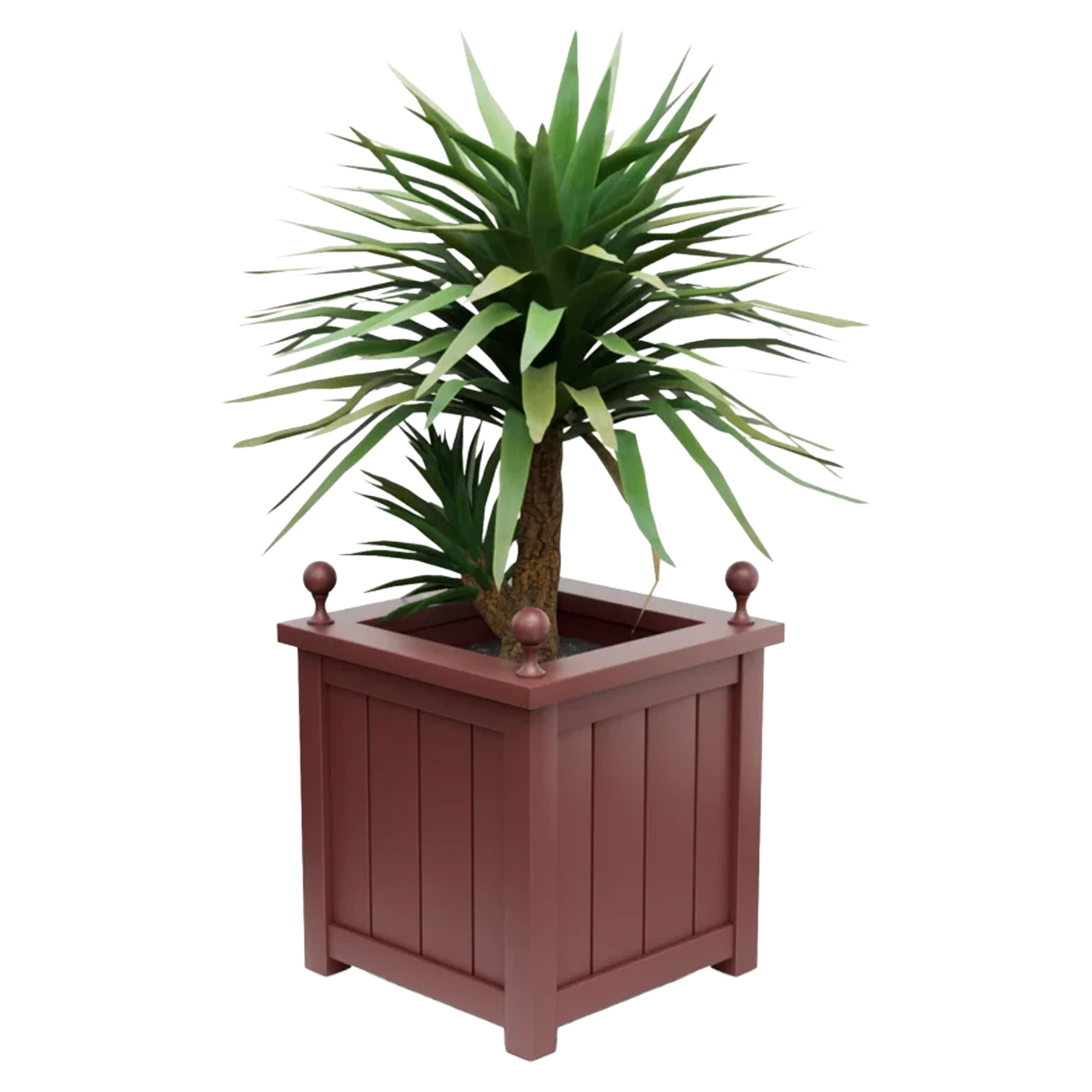 Utekruka Metall Edenbridge Rubinröd 60 cm med Dekorativa Kulor & Överkant