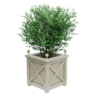 Utekruka Metall <strong>Berkley</strong>  Pebbelgrå 75 cm med Dekorativa Kulor & Överkant