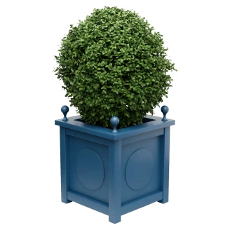 Utekruka Metall <strong>Marseille</strong> Ljusgrön 60 cm med Dekorativa Kulor & Överkant